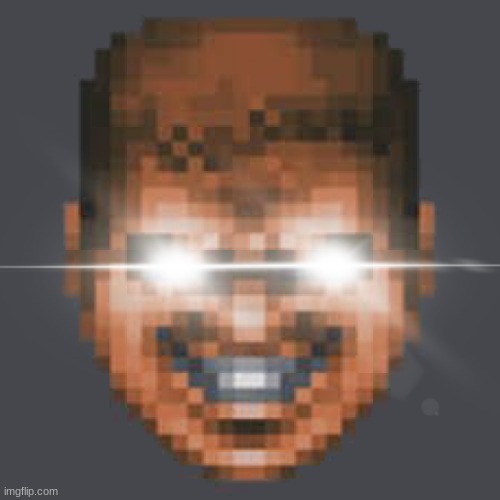 Doomguy Grin Eye glare | image tagged in doomguy grin eye glare | made w/ Imgflip meme maker