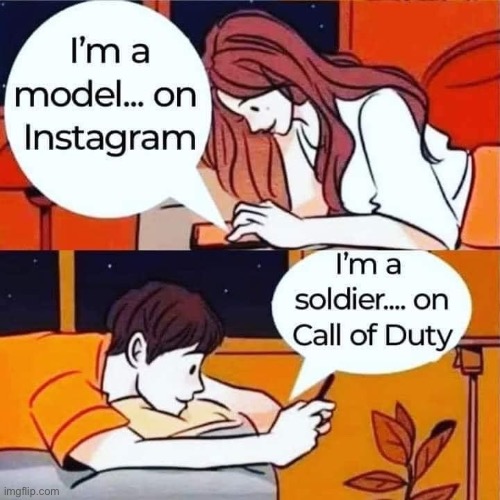 oof | image tagged in model on instagram,repost,model,instagram,soldier,call of duty | made w/ Imgflip meme maker