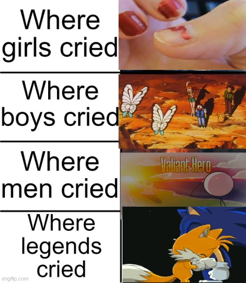they all made me cry, r.i.p charles and cosmo | image tagged in where legends cried format | made w/ Imgflip meme maker