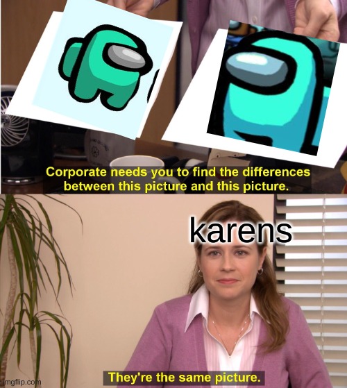 they are the same | karens | image tagged in memes,they're the same picture,karen,among us | made w/ Imgflip meme maker