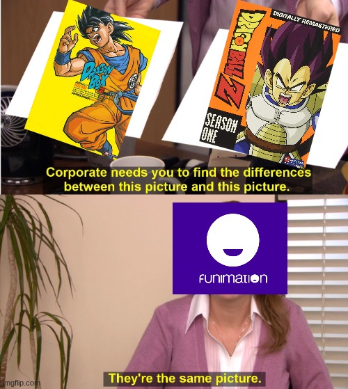 They're The Same Picture | image tagged in memes,they're the same picture,dragon ball z,orange brick,dragon box z | made w/ Imgflip meme maker