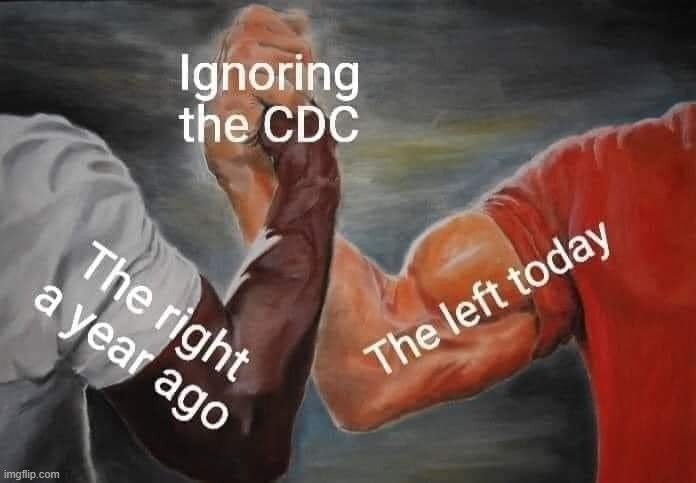libtrads dont wanna take off theyre masks hahahahaha coivd oibtrads | image tagged in repost,cdc,pandemic,covid-19,covid19,epic handshake | made w/ Imgflip meme maker