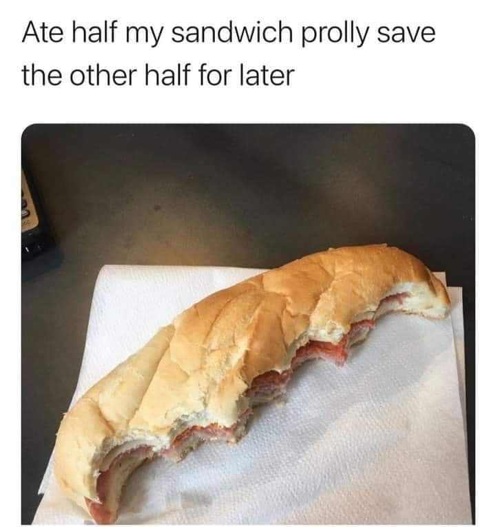 half sandwich Blank Meme Template