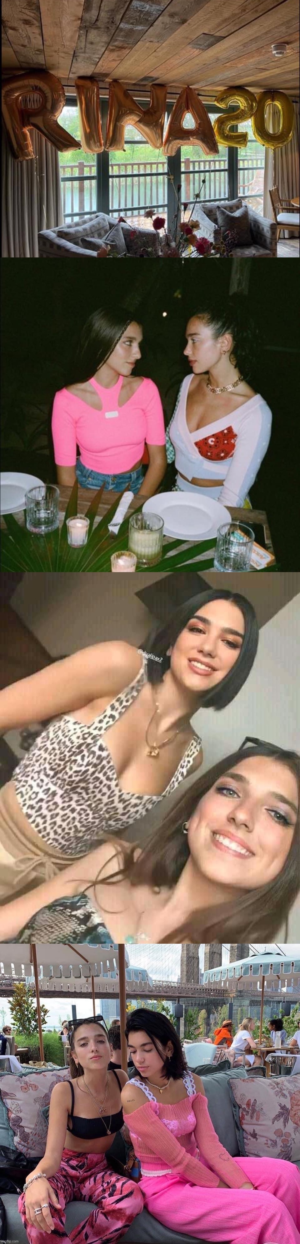 Dua Lipa & Rina Lipa. Because sisters are doing it for themselves. | image tagged in rina lipa | made w/ Imgflip meme maker