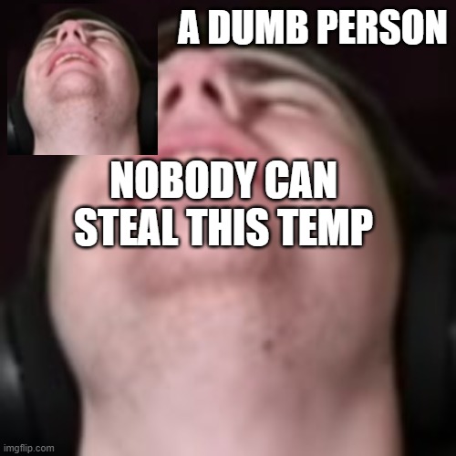 E | NOBODY CAN STEAL THIS TEMP | image tagged in e | made w/ Imgflip meme maker