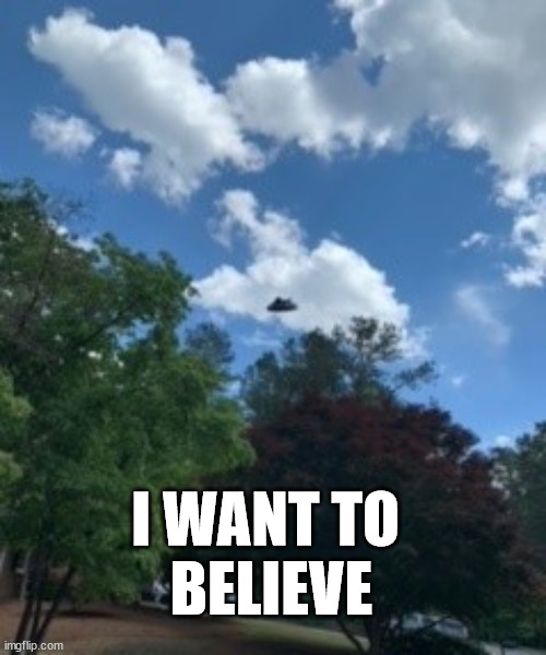 I WANT TO BELIEVE | I WANT TO
 BELIEVE | image tagged in ufo,x-files,i want to believe,mulder | made w/ Imgflip meme maker