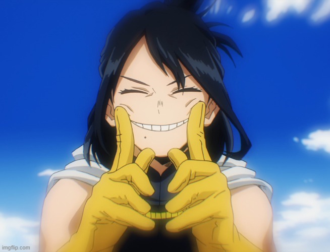 Nana Shimura told us to smile | image tagged in my hero academia | made w/ Imgflip meme maker