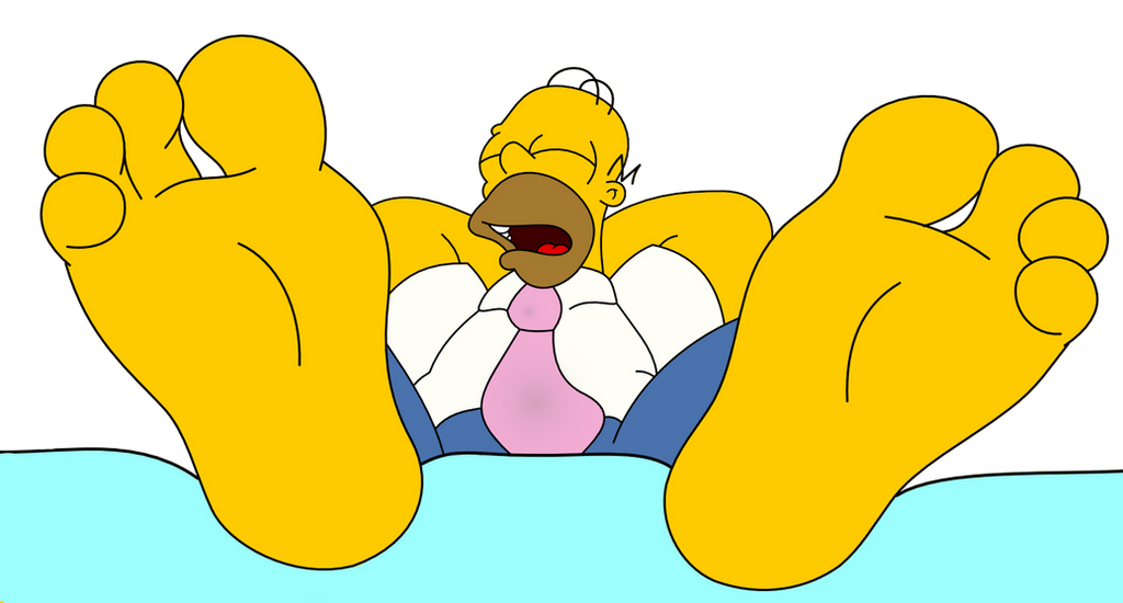 Homer Simpson sleeping. 