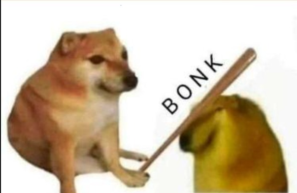 Doge Bonk Blank Meme Template