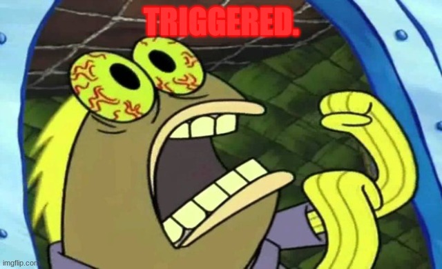 Spongebob Chocolate | TRIGGERED. | image tagged in spongebob chocolate | made w/ Imgflip meme maker
