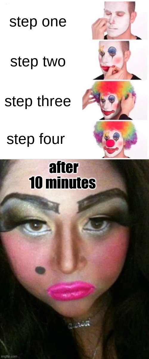 Memes Clown Applying Makeup Imgflip