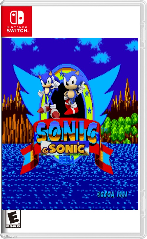 Sonic & Sonic: Available now for Nintendo Switch! (This kinda already exists, it's called Sonic Generations. | made w/ Imgflip meme maker