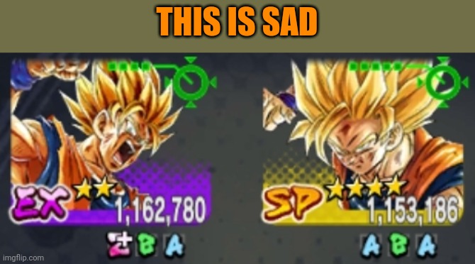 The 2 Star Extreme is better then the 4 Star Sparking | THIS IS SAD | made w/ Imgflip meme maker