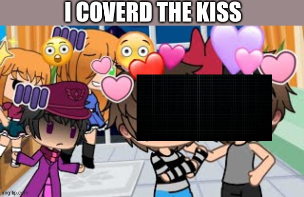 Micheal Afton x Chris Afton | I COVERD THE KISS | image tagged in bruh moment,ship,meme,black screens | made w/ Imgflip meme maker