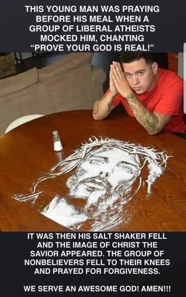 Jesus salt Blank Meme Template