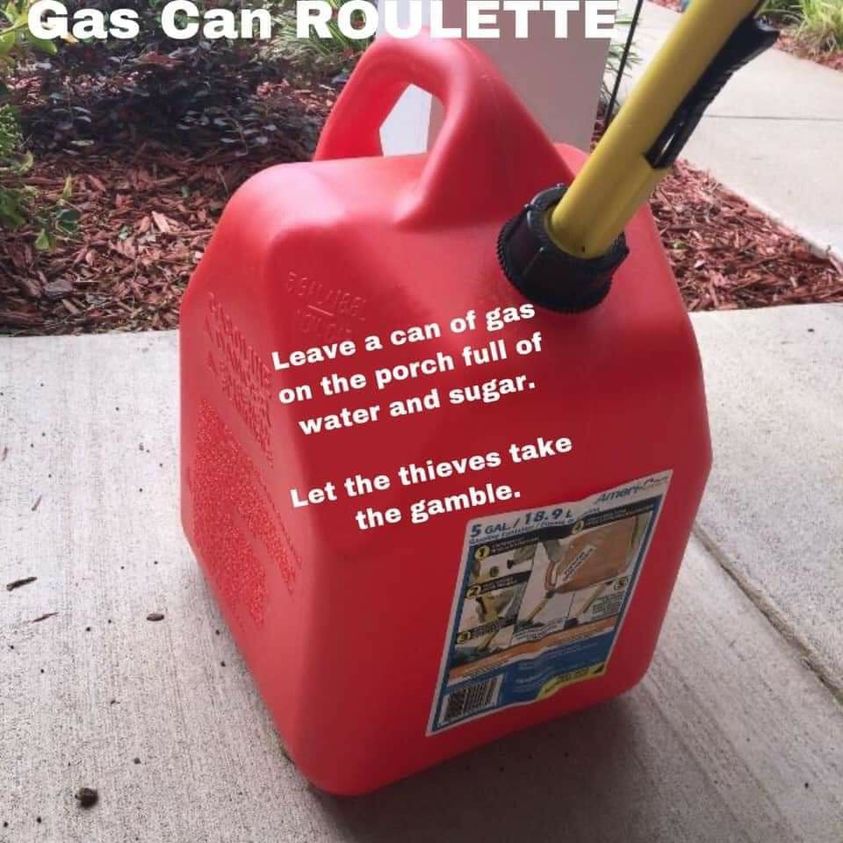 Gas can roulette Blank Meme Template