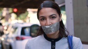 AOC new face mask Blank Meme Template