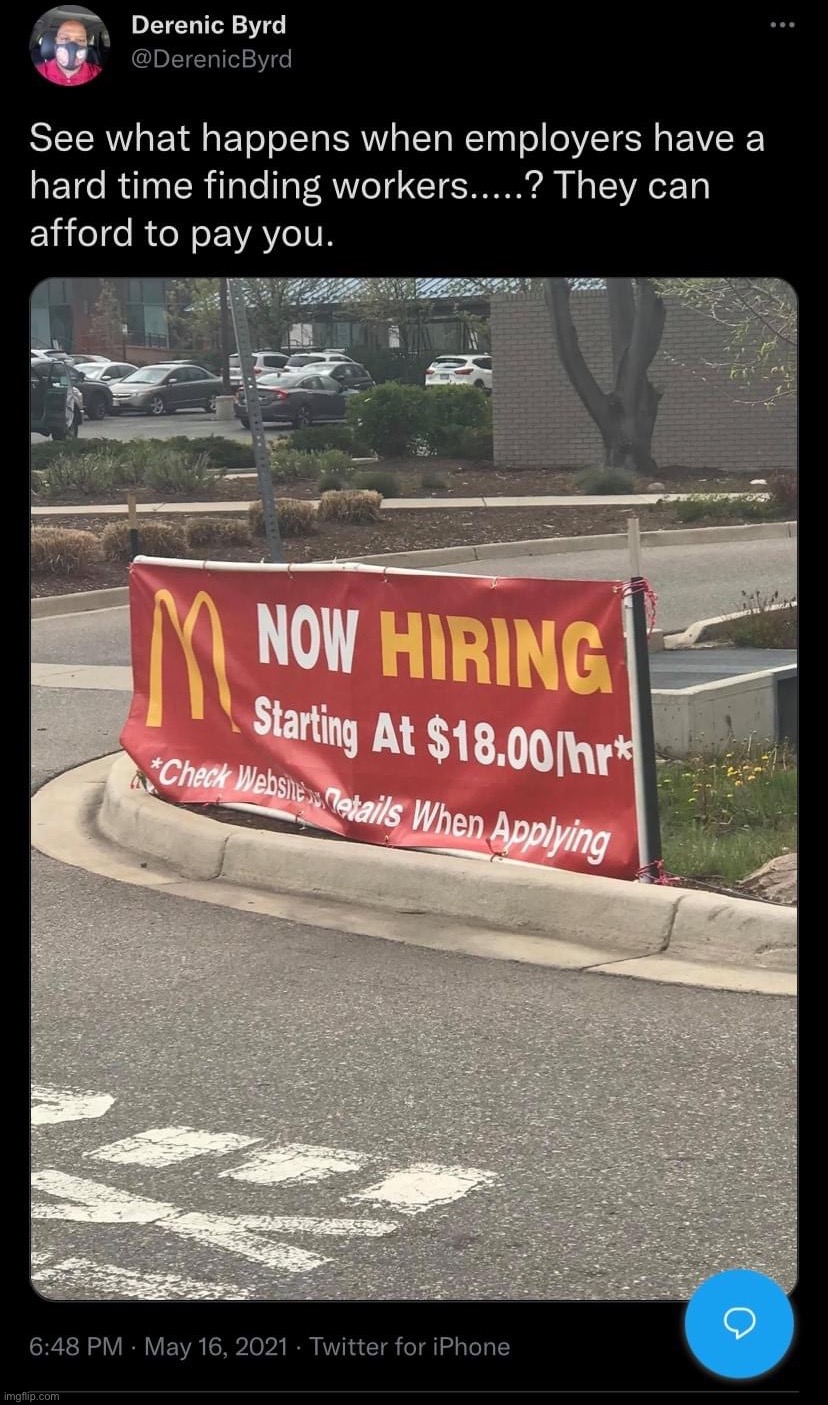 Anti-cringe at awesome wage growth! | image tagged in mcdonald s wage hike | made w/ Imgflip meme maker