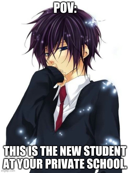 POV:; THIS IS THE NEW STUDENT AT YOUR PRIVATE SCHOOL. | made w/ Imgflip meme maker