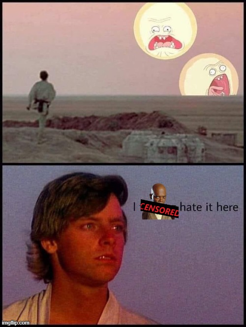 I just wanna leave | image tagged in luke skywalker,star wars,annoying,a new hope,i hate sand | made w/ Imgflip meme maker