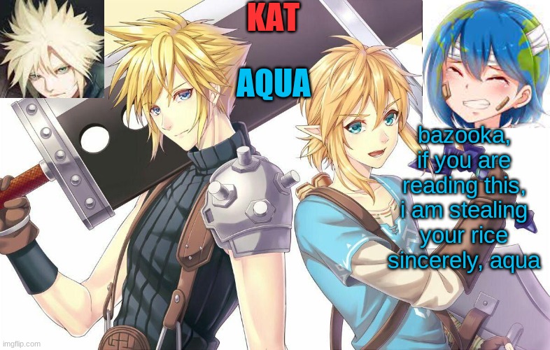qwergthyjgukhuytreawdsfgcfdsafb | bazooka, if you are reading this, i am stealing your rice
sincerely, aqua | image tagged in qwergthyjgukhuytreawdsfgcfdsafb | made w/ Imgflip meme maker