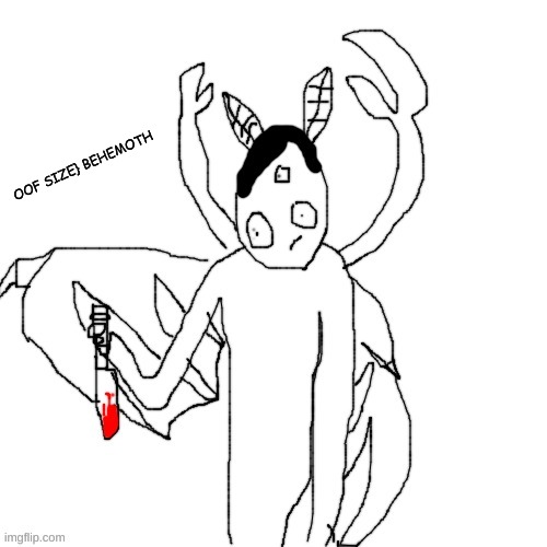 Carlos after murdering | OOF SIZE} BEHEMOTH | image tagged in carlos after murdering | made w/ Imgflip meme maker