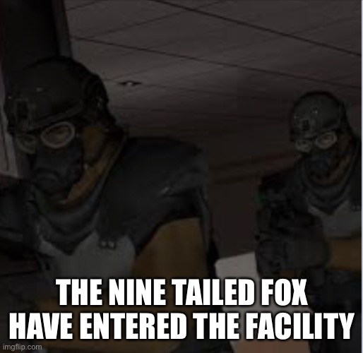 THE NINE TAILED FOX HAVE ENTERED THE FACILITY | made w/ Imgflip meme maker