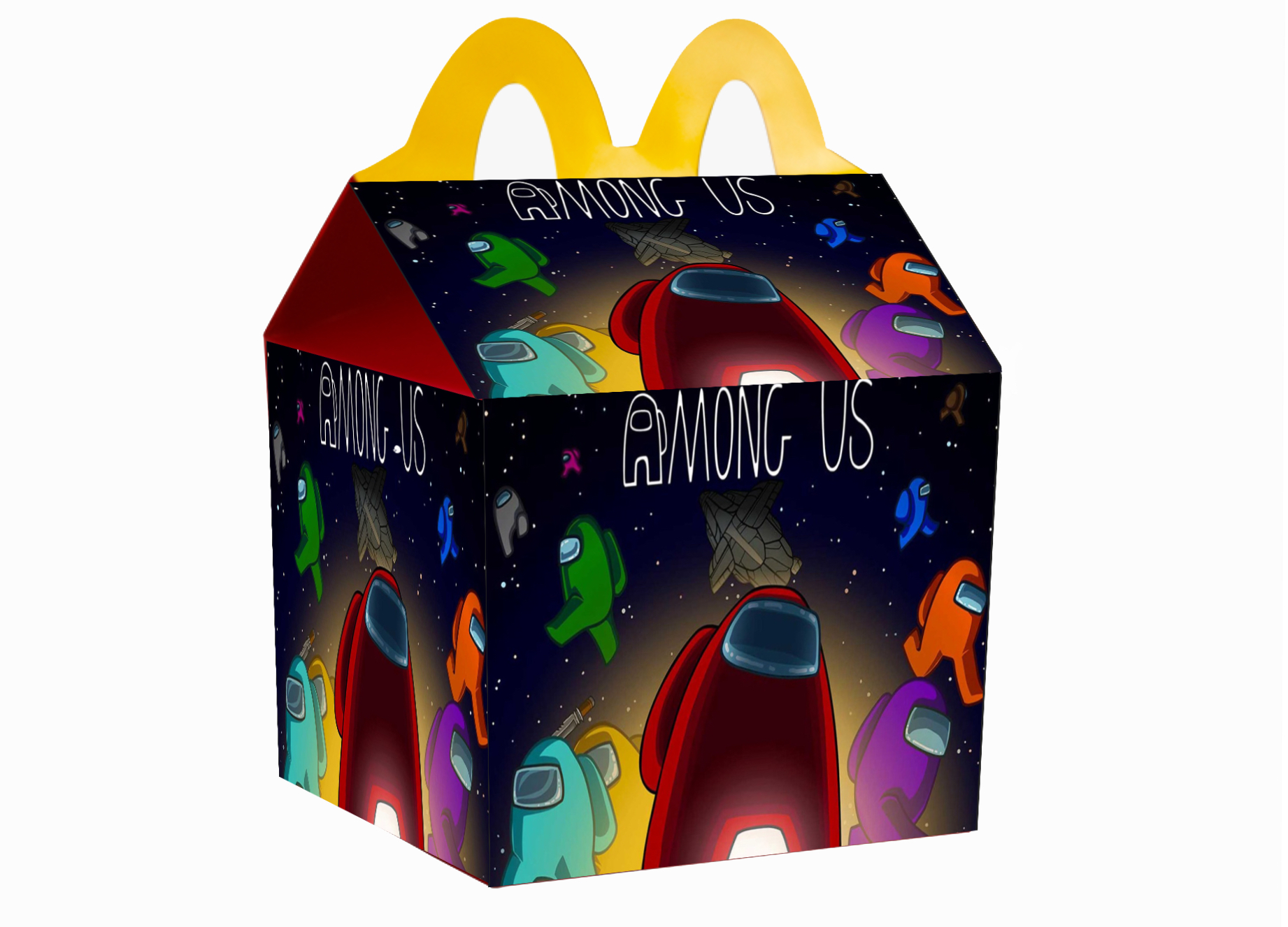 High Quality Among us happy meal Blank Meme Template