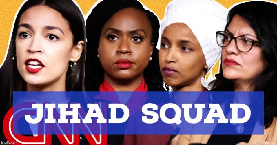 AOC and the Jihadi Squad | image tagged in aoc | made w/ Imgflip meme maker