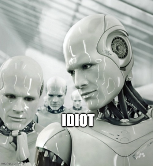 Robots Meme | IDIOT | image tagged in memes,robots | made w/ Imgflip meme maker