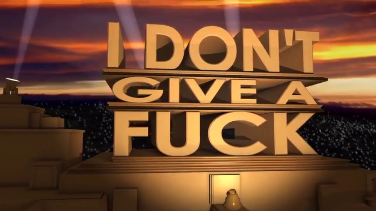 I don’t give a f*ck Blank Meme Template