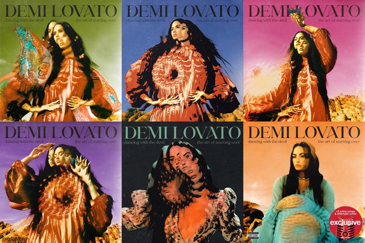 Demi Lovato the art of starting over | image tagged in demi lovato the art of starting over | made w/ Imgflip meme maker