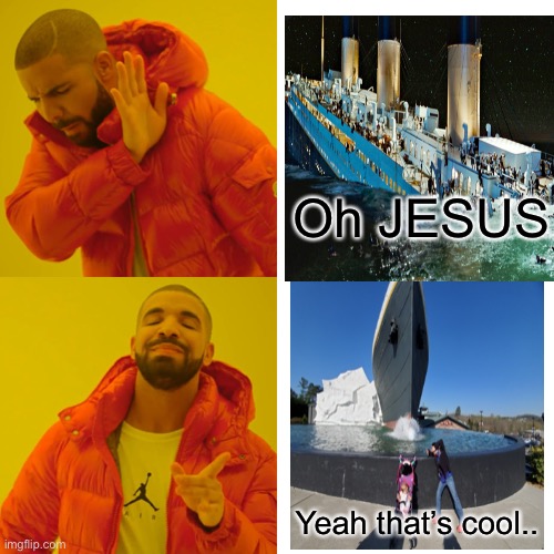 Ok | Oh JESUS; Yeah that’s cool.. | image tagged in memes,drake hotline bling | made w/ Imgflip meme maker