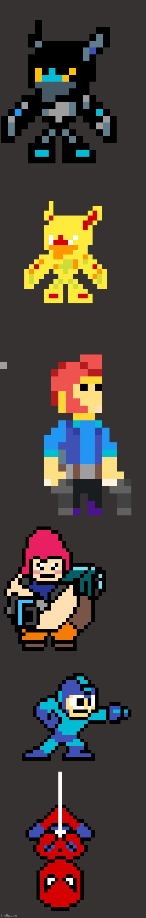 some pixel art i made | image tagged in night mecha crow | made w/ Imgflip meme maker