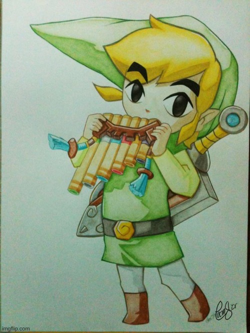 cute link fanart | made w/ Imgflip meme maker