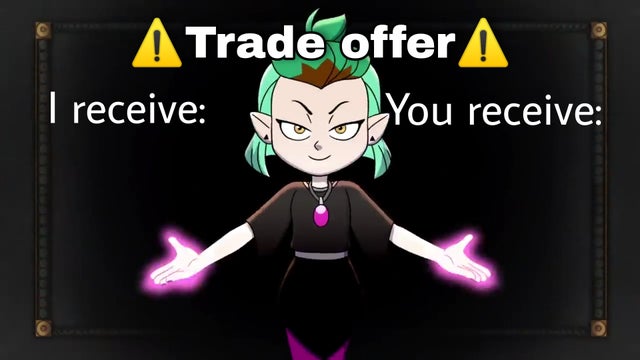Lesbian trade offer Blank Meme Template