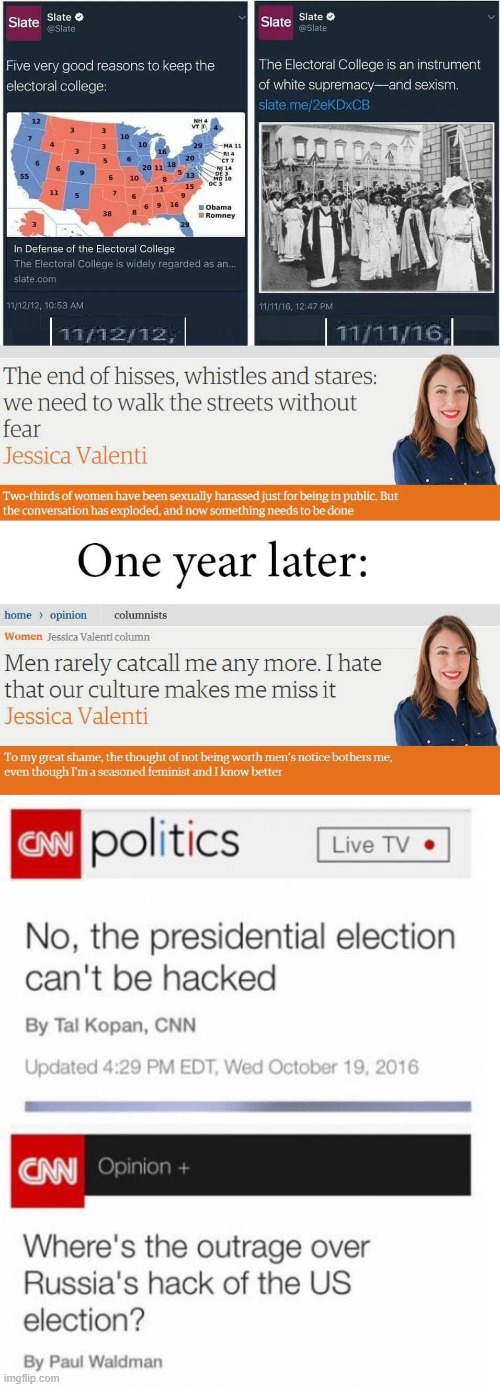 And Now It's Time for Media Hypocrisy | image tagged in media hypocrisy | made w/ Imgflip meme maker