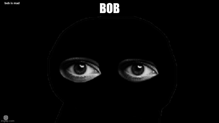 Bob is mad | BOB | image tagged in bob is mad | made w/ Imgflip meme maker