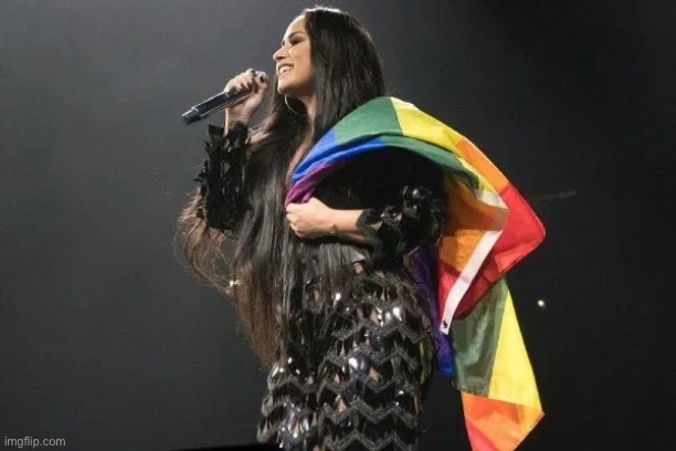 Demi Lovato LGBTQ | image tagged in demi lovato lgbtq | made w/ Imgflip meme maker