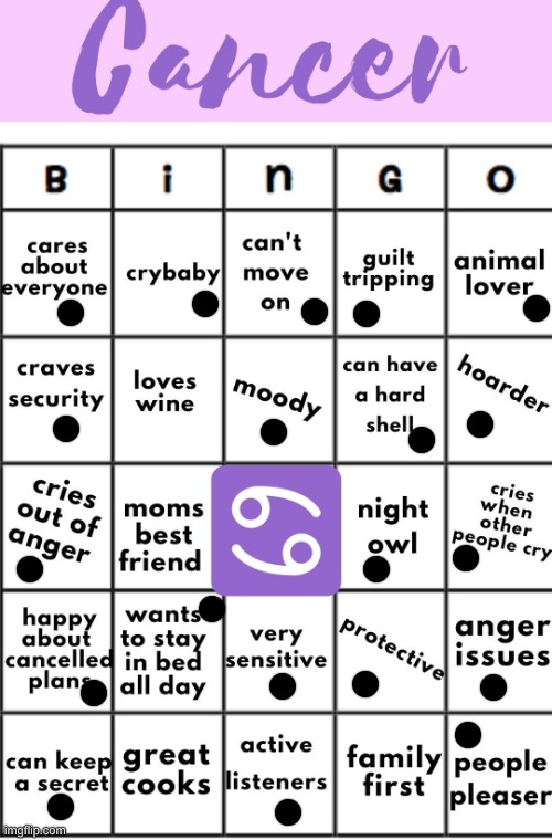 well okie then lol | image tagged in cancer bingo | made w/ Imgflip meme maker