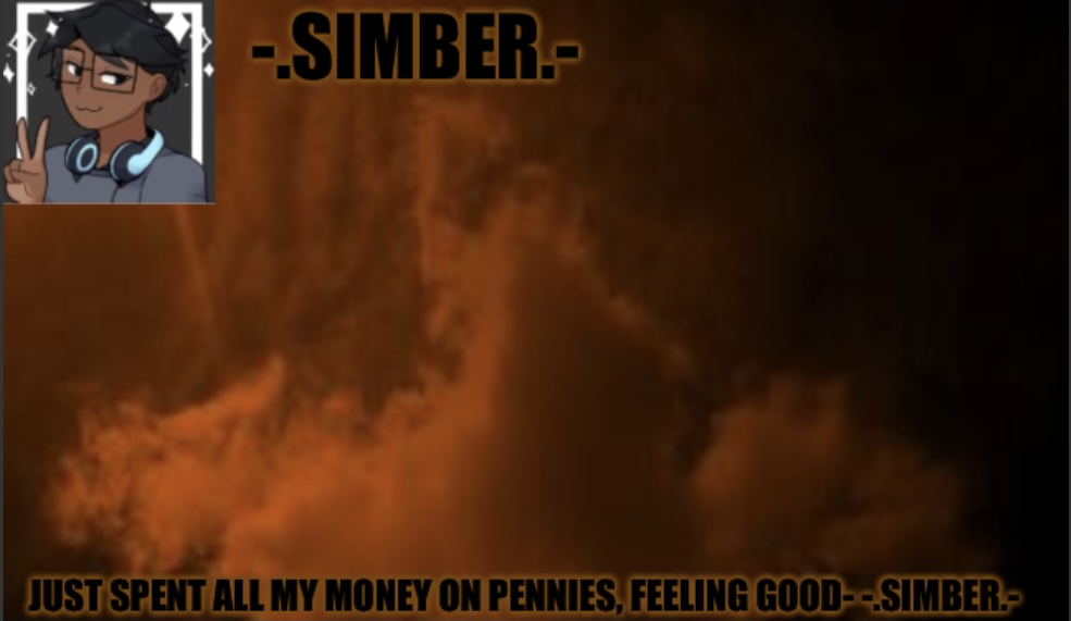 -.simber.- announcement template (made by Spiro) Blank Meme Template