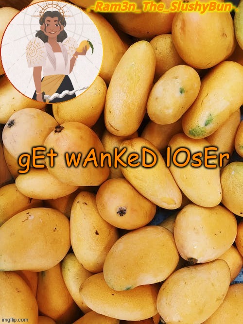 *i love saying this and still doesn't know what it means* | gEt wAnKeD lOsEr | image tagged in cinna's out of context mango template | made w/ Imgflip meme maker