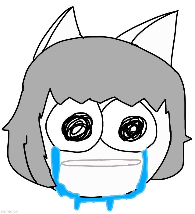 Crying Moneko | image tagged in crying moneko | made w/ Imgflip meme maker