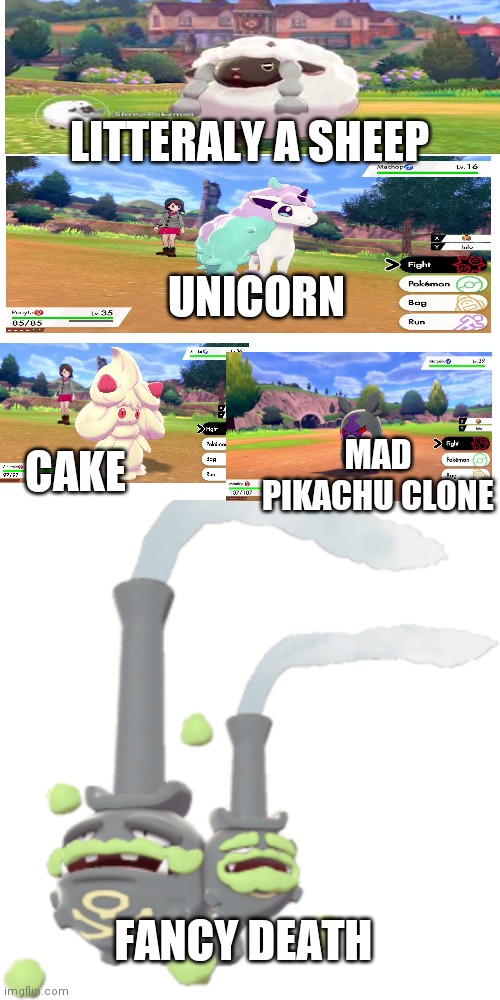 FANCY DEATH CAKE MAD PIKACHU CLONE UNICORN LITTERALY A SHEEP | image tagged in memes,blank transparent square | made w/ Imgflip meme maker