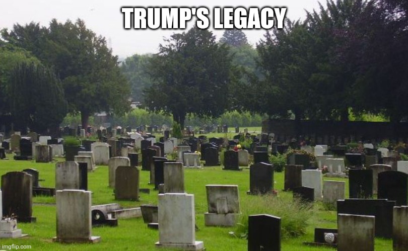 Graveyard | TRUMP'S LEGACY | image tagged in graveyard | made w/ Imgflip meme maker