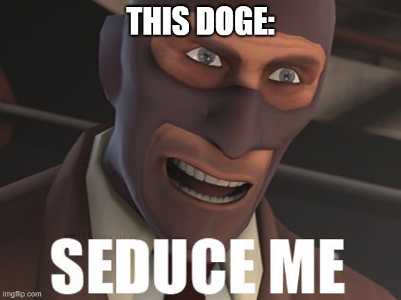 Seduce Me | THIS DOGE: | image tagged in seduce me | made w/ Imgflip meme maker