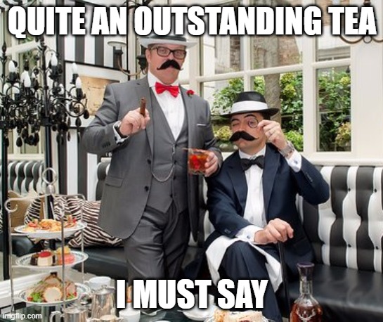 QUITE AN OUTSTANDING TEA I MUST SAY | made w/ Imgflip meme maker