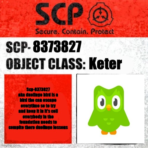 SCP Keter Class - Imgflip