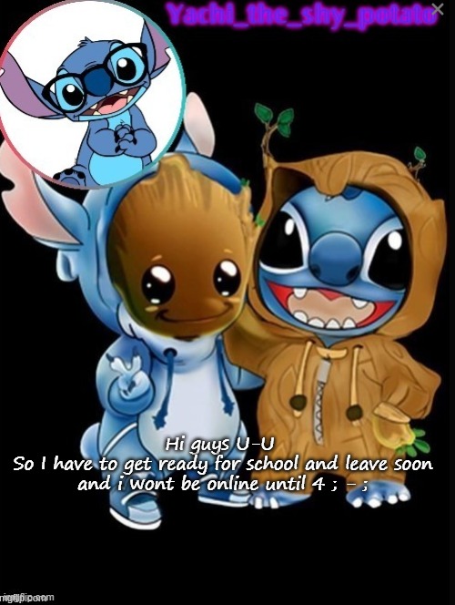 Yachis cute temp | Hi guys U-U 
So I have to get ready for school and leave soon and i wont be online until 4 ; - ; | image tagged in yachis cute temp | made w/ Imgflip meme maker