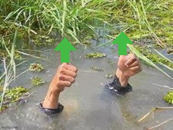 FLOODING THUMBS UP | image tagged in flooding thumbs up | made w/ Imgflip meme maker